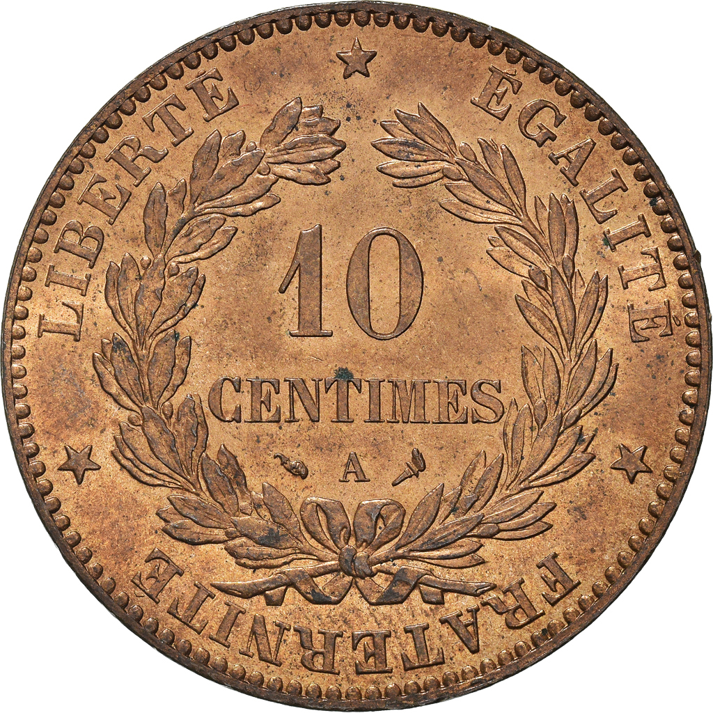 Coin, France, Cérès, 10 Centimes, 1898, Paris, , Bronze, KM:815.1, Le