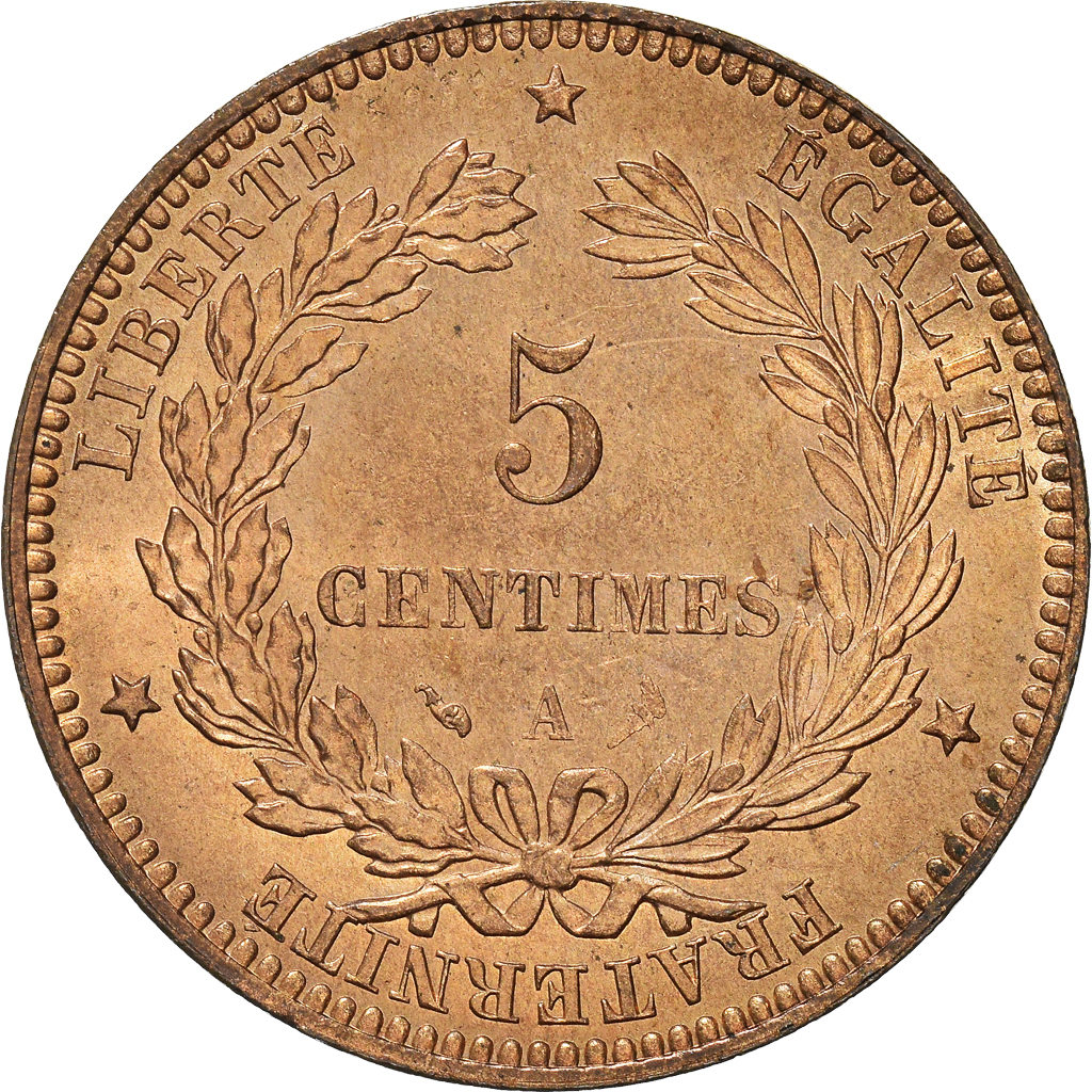 Coin, France, Cérès, 5 Centimes, 1898, Paris, , Bronze, KM:821.1, Le