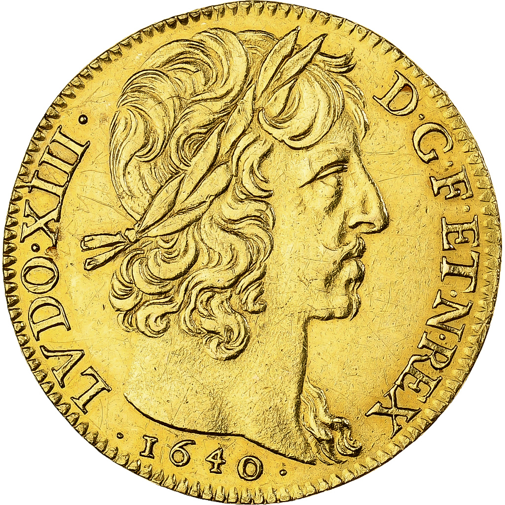 France, Louis XIII, Louis d'Or, 1640, Paris, Collection