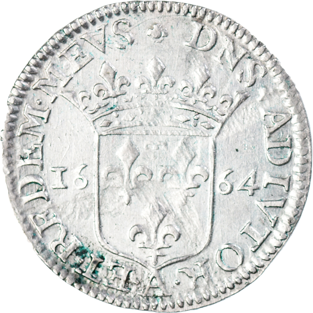 Coin, France, DOMBES, Anne-Marie-Louise d'Orléans, 1/12 Ecu, 1664, Trévoux
