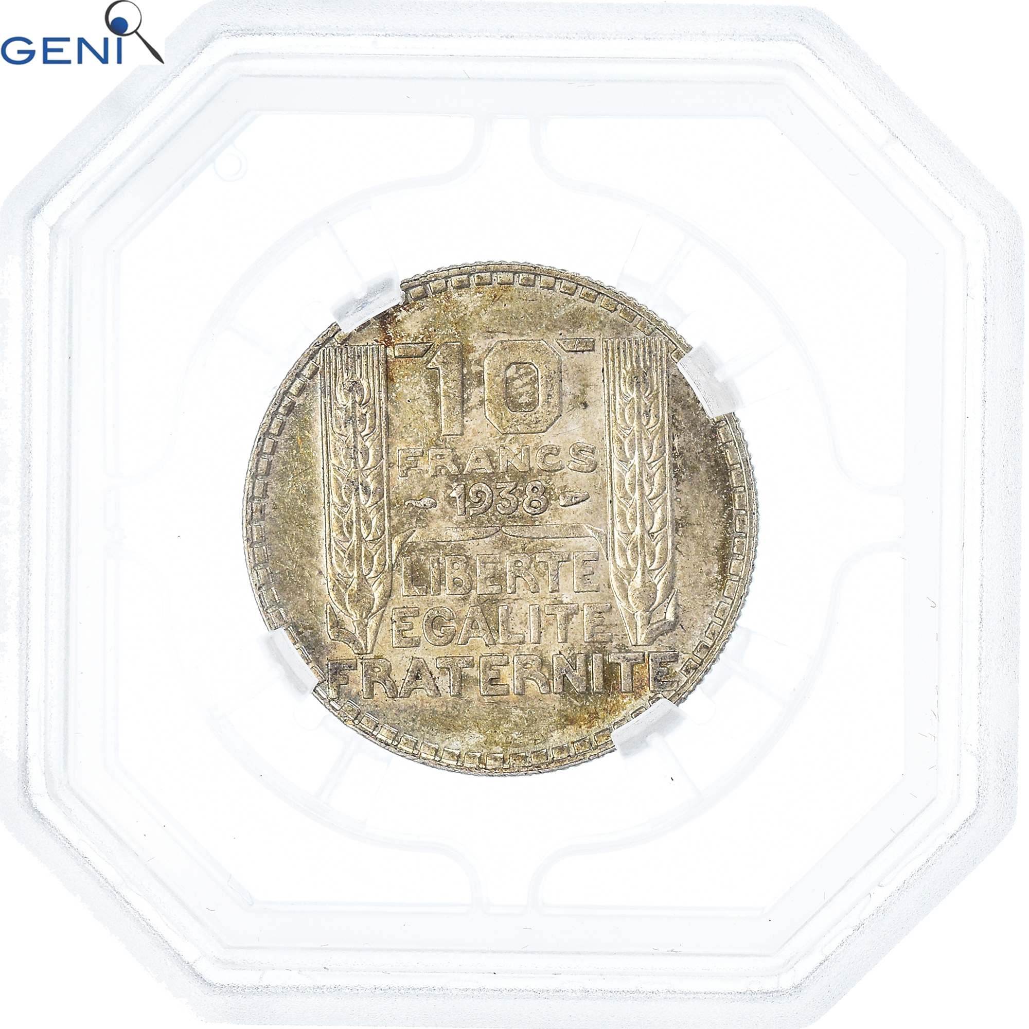 Coin, France, Turin, 10 Francs, 1938, Paris, GENI, MS64, , Silver, KM:878