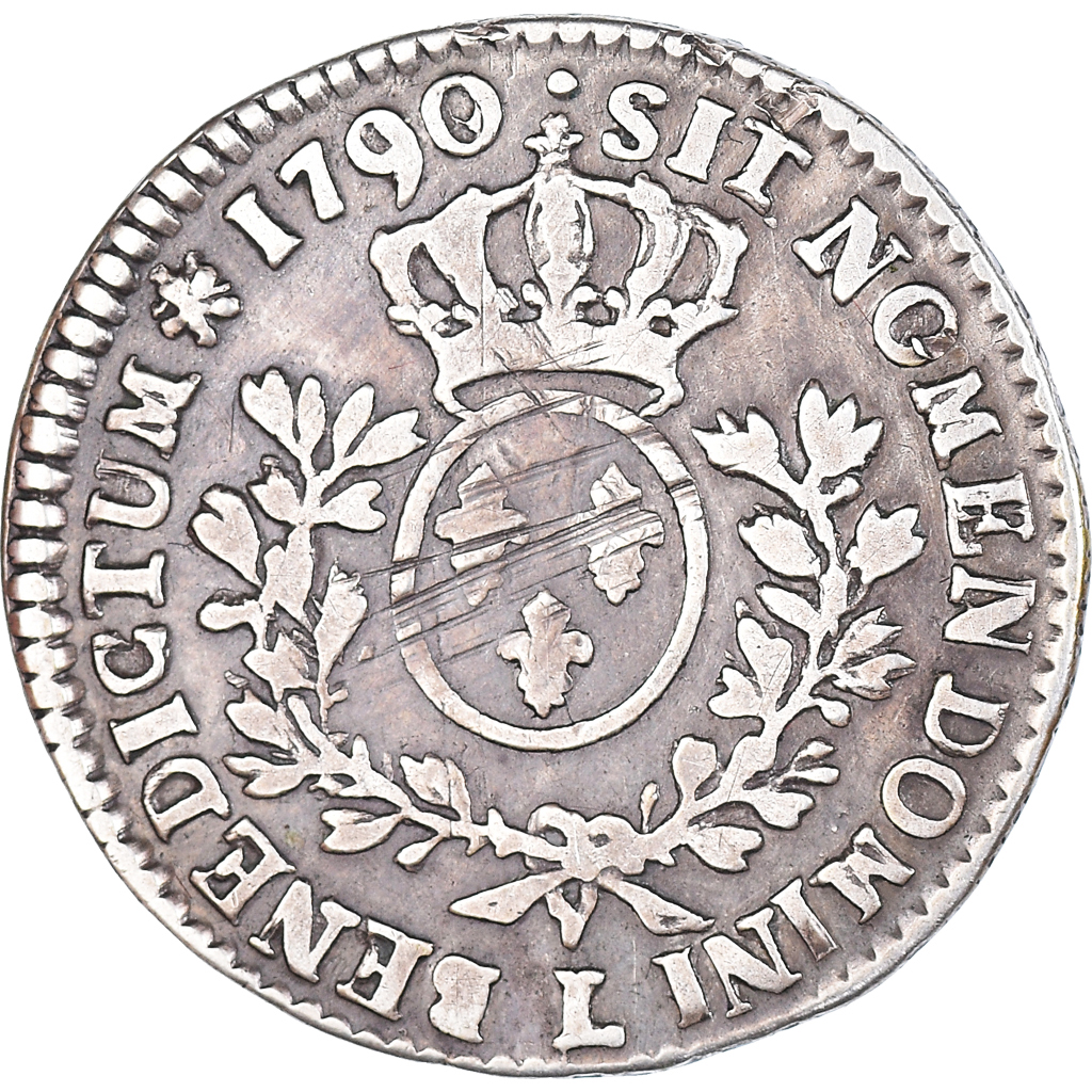 Coin, France, Louis XVI, 1/5 Écu aux branches d'olivier, 24 Sols, 1/5 ECU