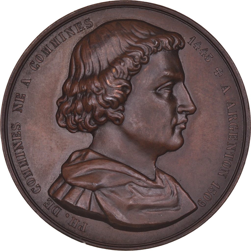 Belgium, Medal, Philippe de Comines, Jouvenel, , Bronze