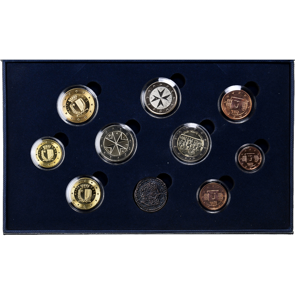 Malta, Set 1 ct. - 2 Euro + Token, BU, 2012, STGL
