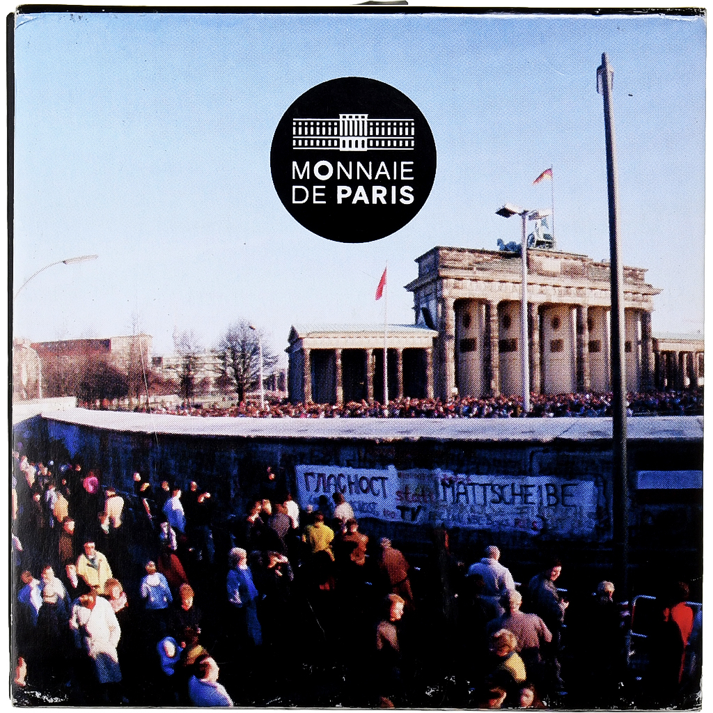 France, 2 Euro, 30th Anniversary, Fall of the Berlin Wall, Proof, 2019, MDP