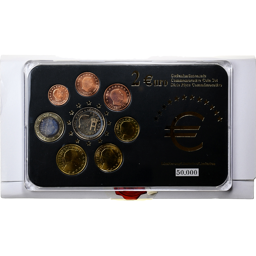 Luxemburg, Set 1 ct. - 2 Euro, 2004-2006, STGL