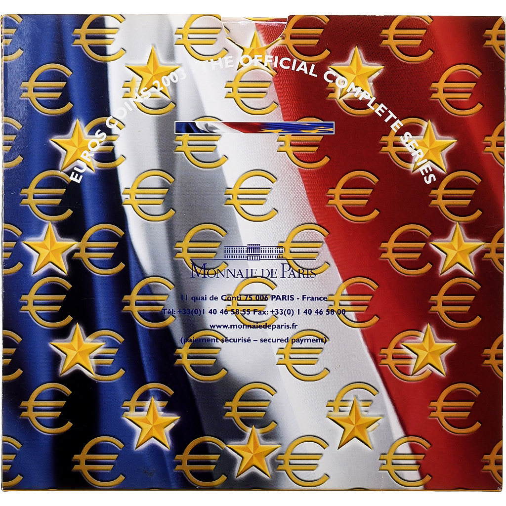 Frankreich, Set 1 ct. - 2 Euro, BU, 2003, MDP, STGL