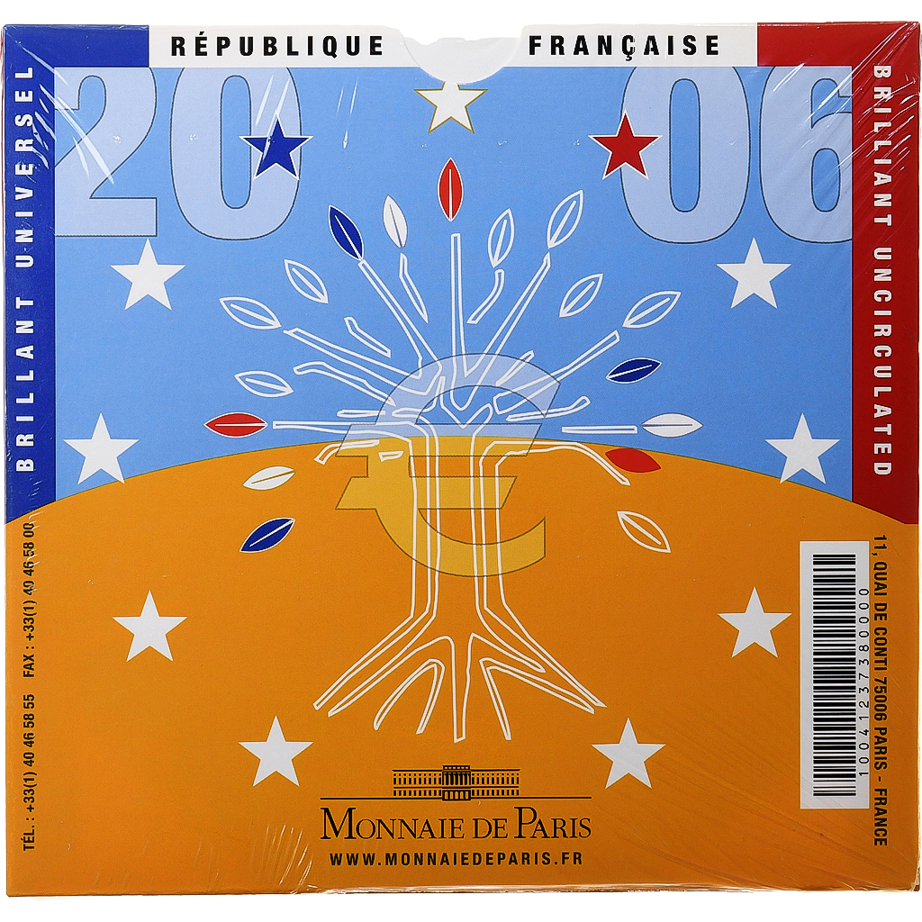 France, Set 1 ct. - 2 Euro, BU, 2006, MDP, MS(65-70)