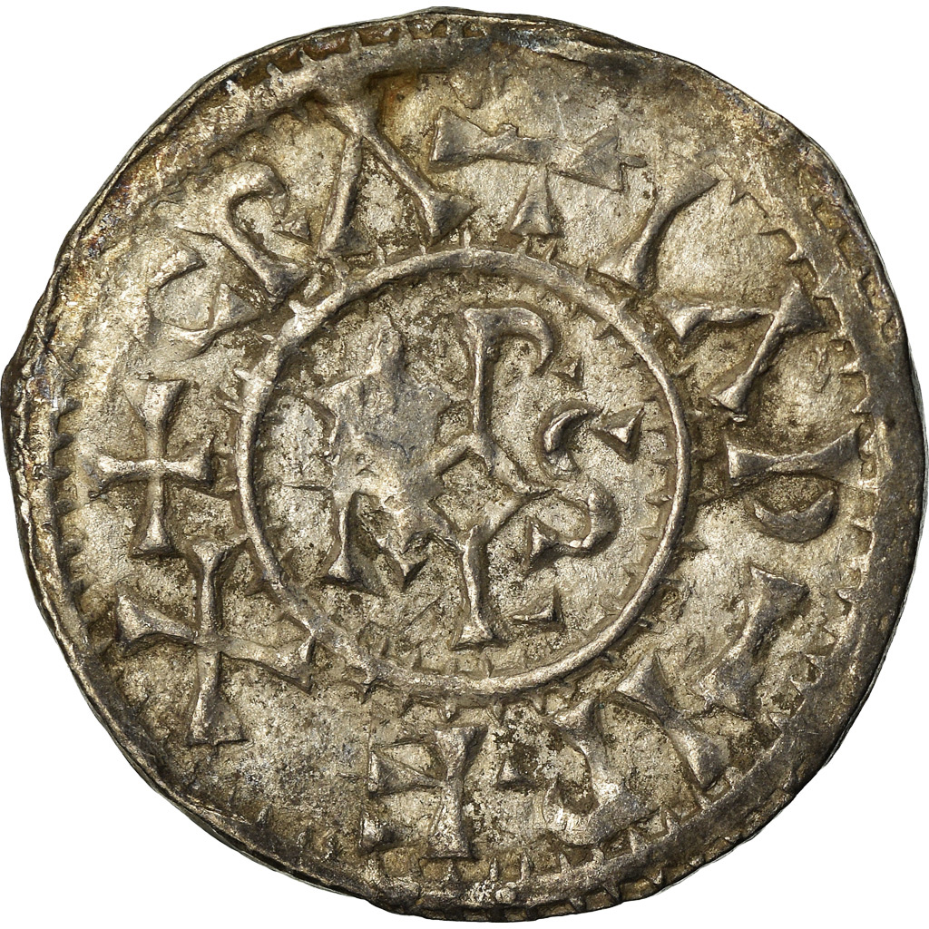 Coin, France, Charles le Chauve, Denier, 864-865, Curtisasonien, AU