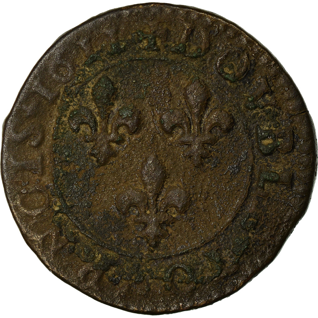 Coin, France, Louis XIII, Double tournois, Buste enfantin, 1611, Lyon
