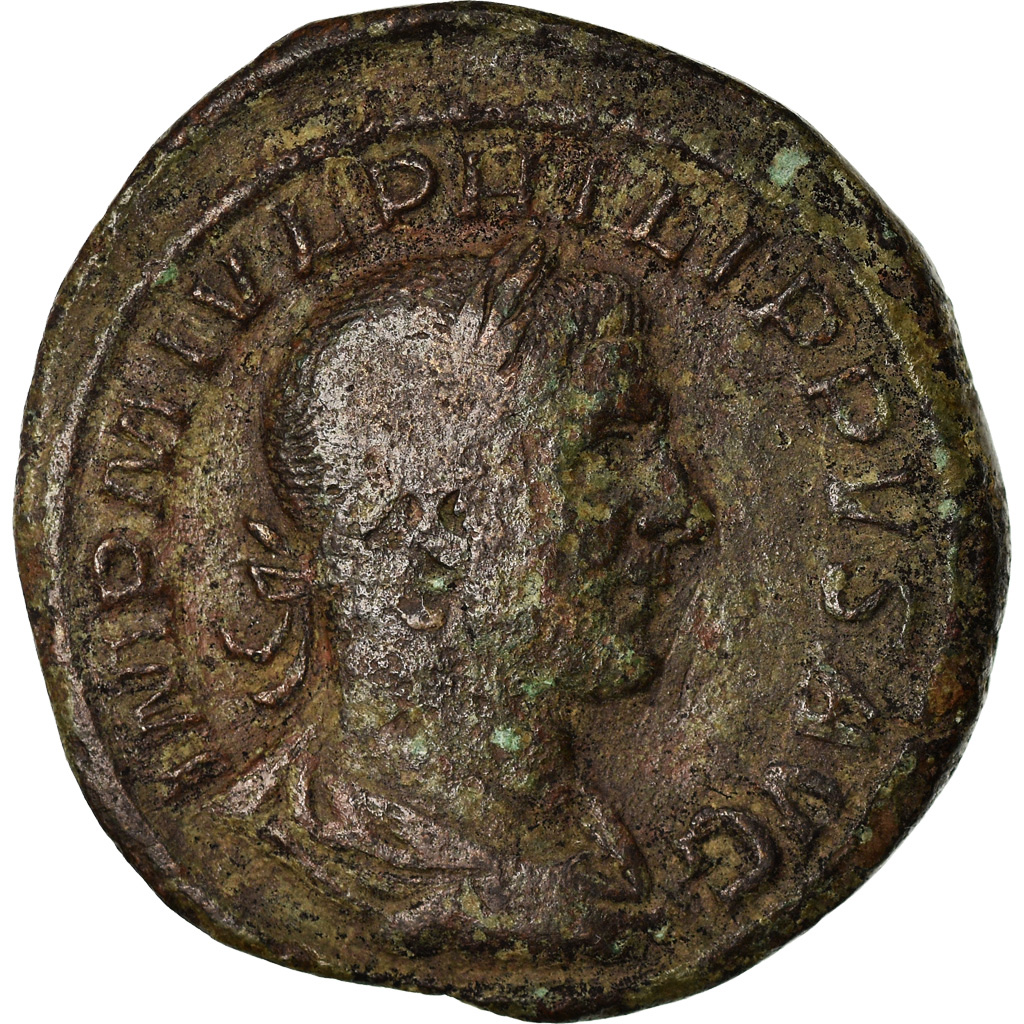 Coin, Philip I, Sestertius, 244, Rome, , Bronze, RIC:184a