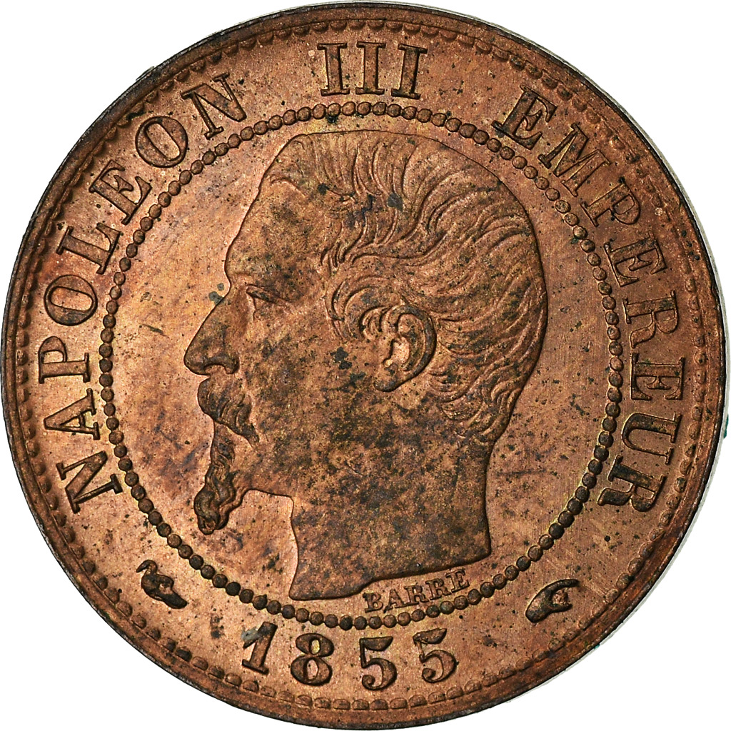 Coin, France, Napoleon III, Napoléon III, Centime, 1855, Paris, , Bronze