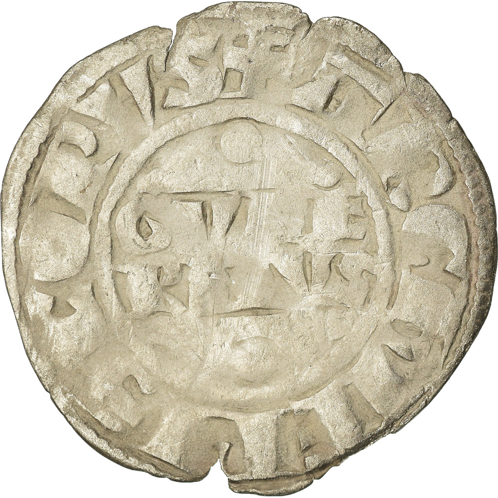 Coin, France, Champagne, Guillaume I, Denarius, 1176-1202, Reims, 