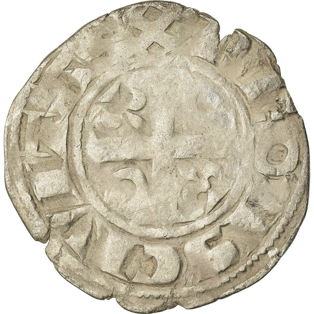 Coin, France, Champagne, Guillaume I, Denarius, 1176-1202, Reims, 