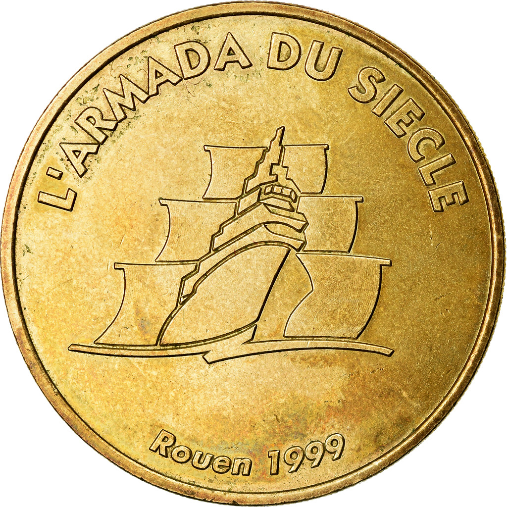 France, Token, Touristic token, Rouen - Armada du siècle 1999, 1999, MDP
