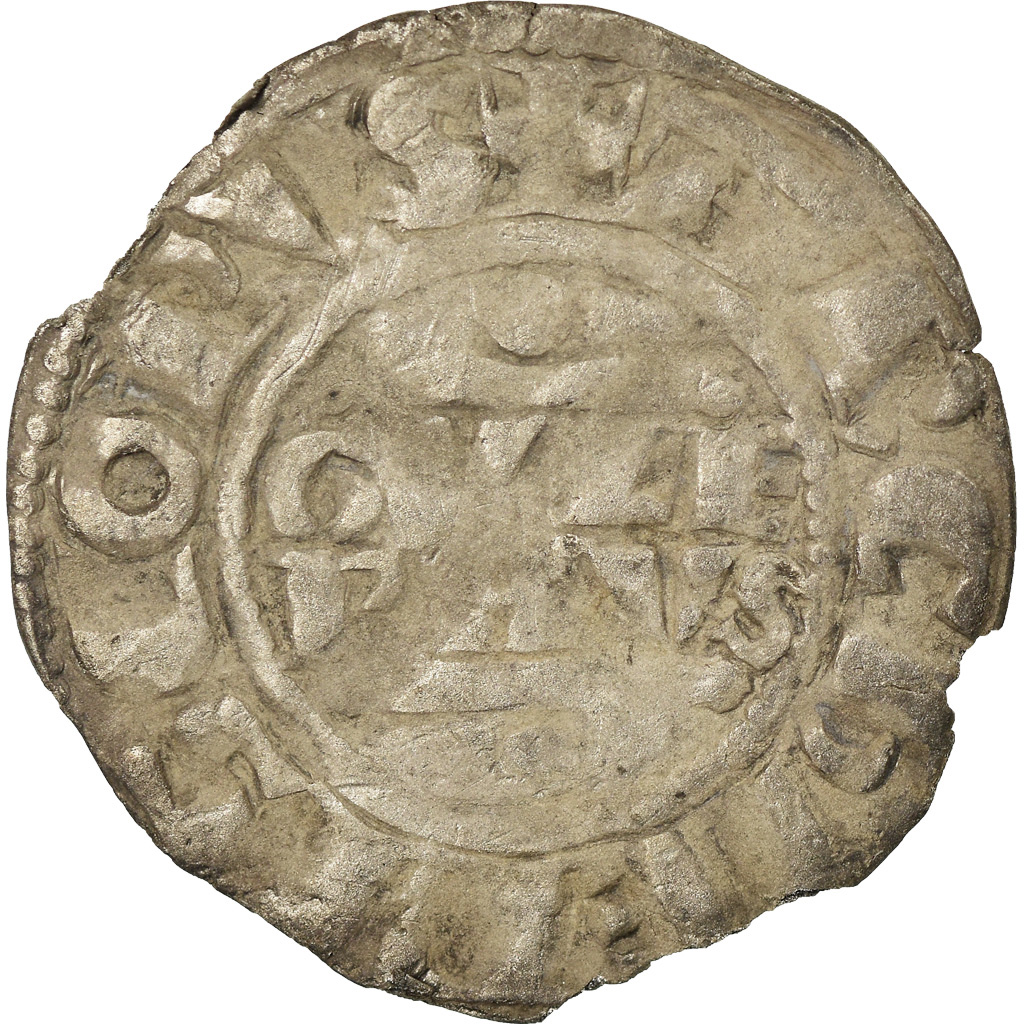 Coin, France, Champagne, Guillaume I, Denarius, 1176-1202, Reims, 