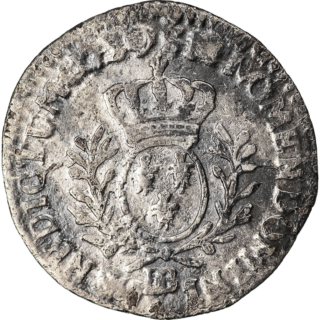 Coin, France, Louis XV, 1/20 Écu  aux branches d'olivier (6 sols), 6 Sols, 1/20