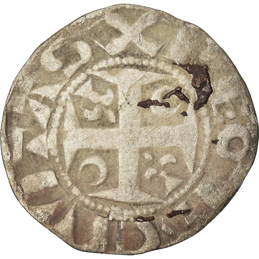 Coin, France, Champagne, Guillaume I, Denarius, 1176-1202, Reims, 