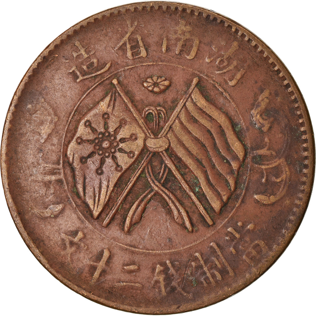 Coin, China, HUNAN PROVINCE, 20 Cash, 1919, , Copper, KM:400.9