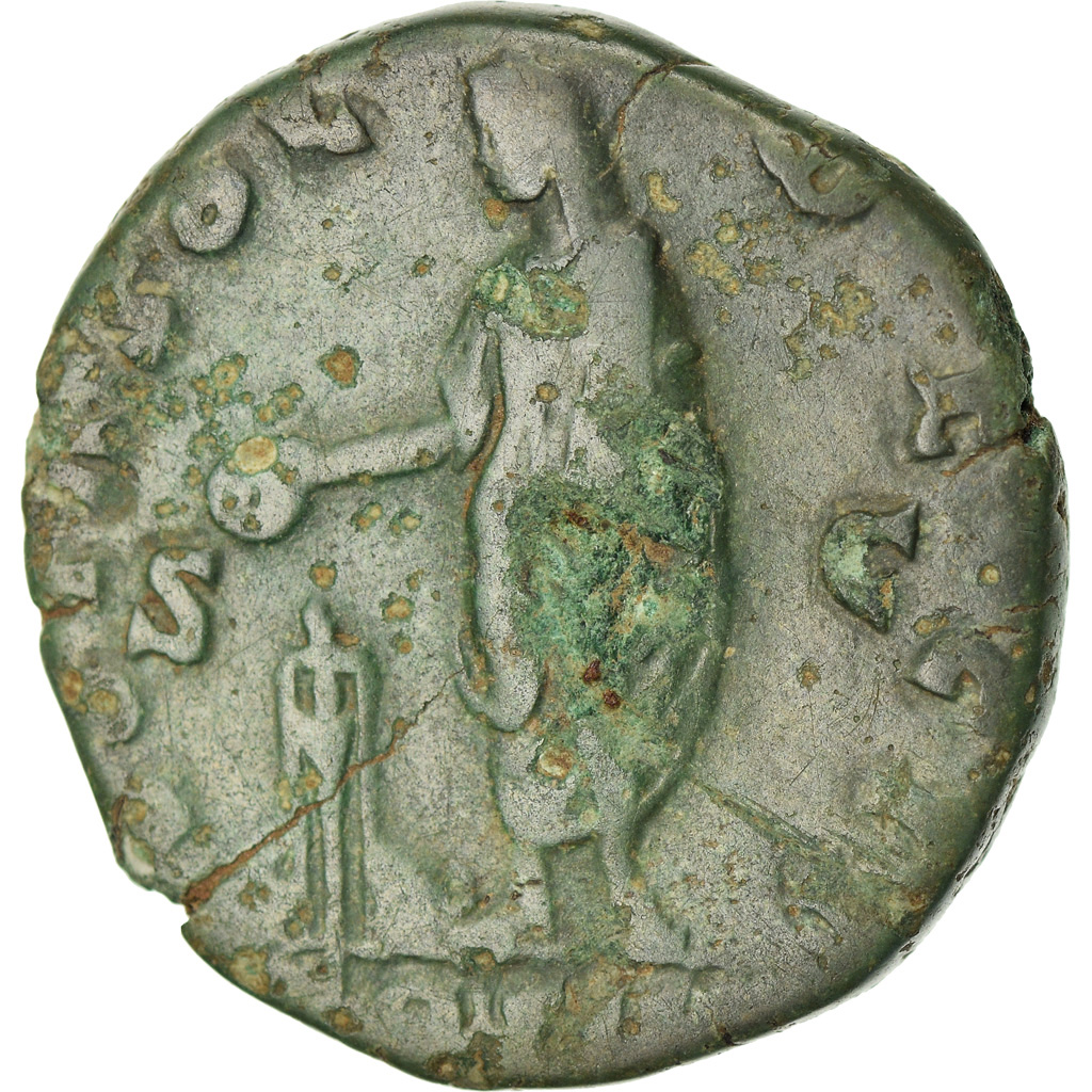 Coin, Antoninus Pius, Dupondius, 158-159, Rome, , Bronze, RIC:1020