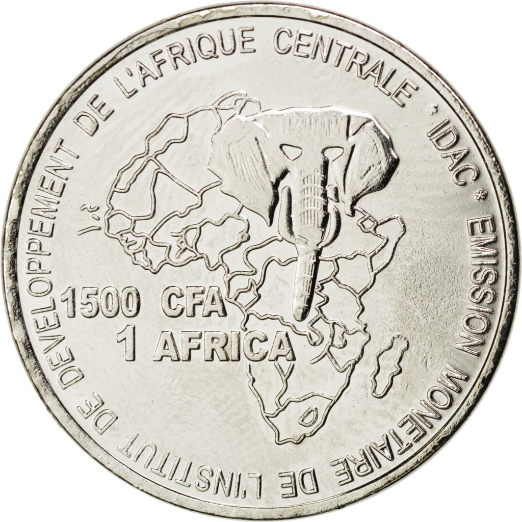 Coin, Cameroon, 1500 CFA Francs-1 Africa, 2006, , Nickel Plated Iron
