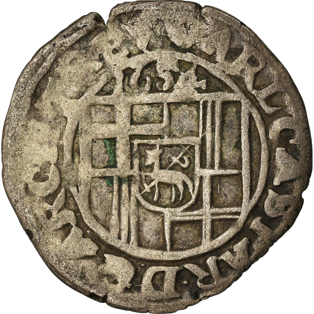 Coin, German States, TRIER, Carl Caspar, 4 Pfennig, 1/2 Albus, 1654, 