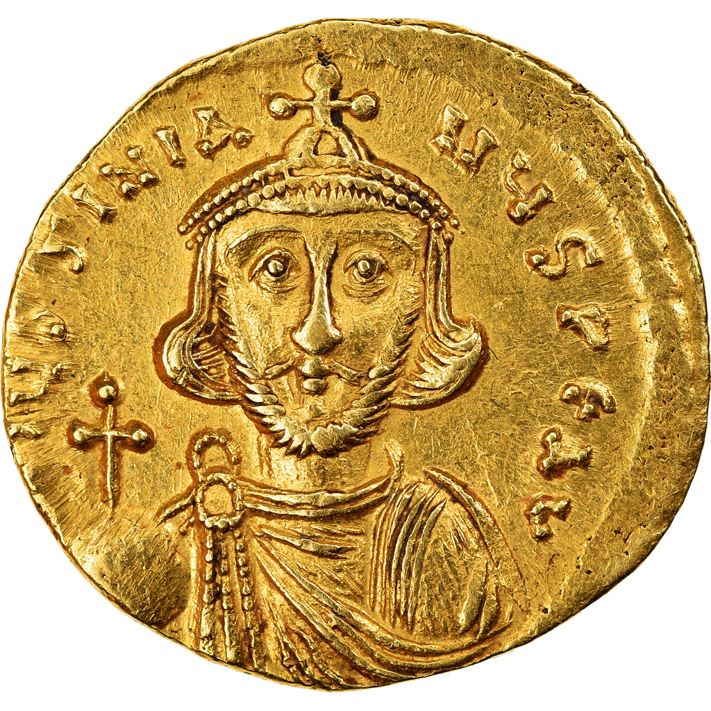 Coin, Justinian II, Solidus, 687-692, Constantinople, , Gold, Sear