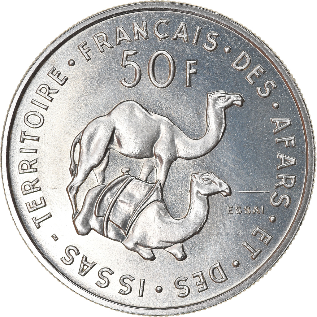 Coin, FRENCH AFARS & ISSAS, 50 Francs, 1970, Paris, ESSAI, 