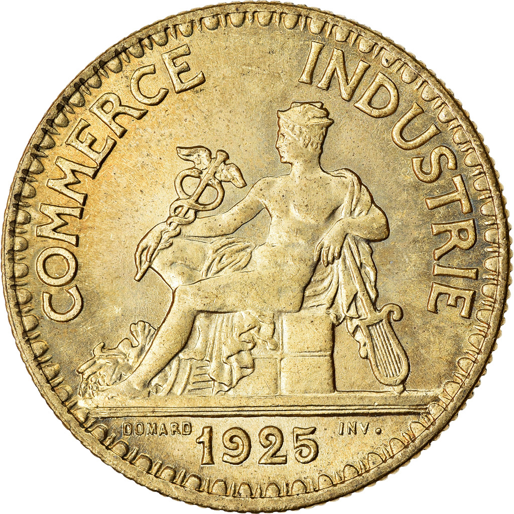 Coin, France, Chambre de commerce, 2 Francs, 1925, Paris, 