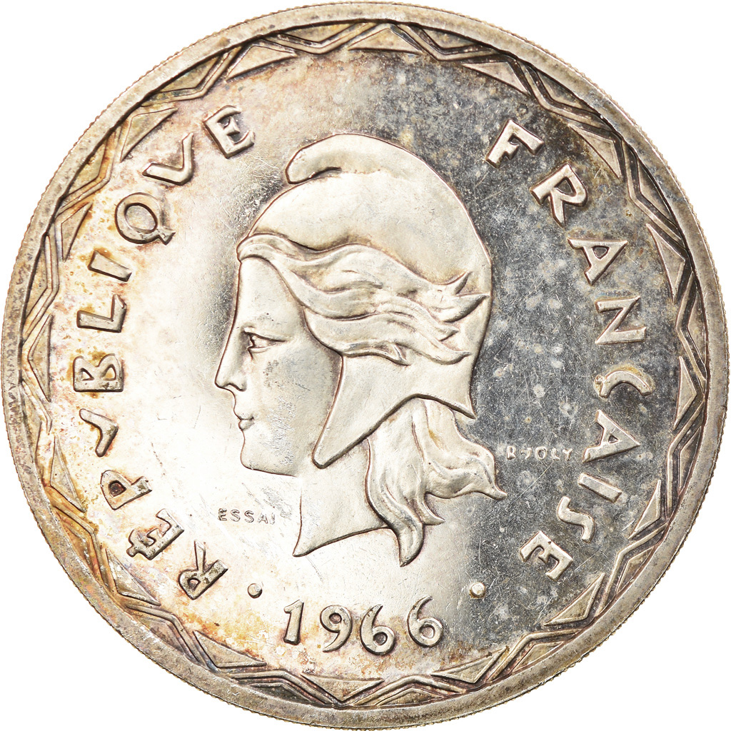 Coin, New Hebrides, 100 Francs, 1966, Paris, ESSAI, , Silver, KM:E1
