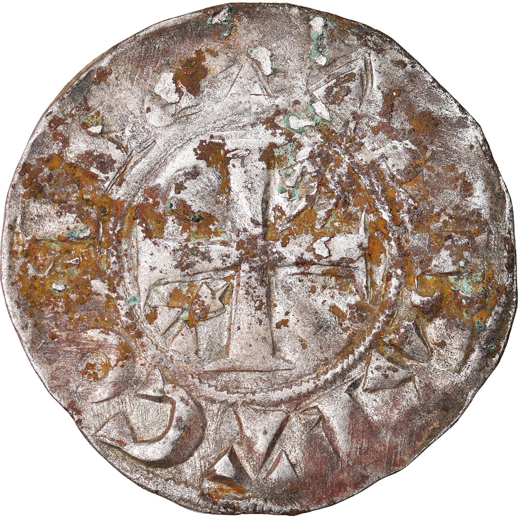 Coin, France, Champagne, Thibaut II, Denarius, Provins, , Silver