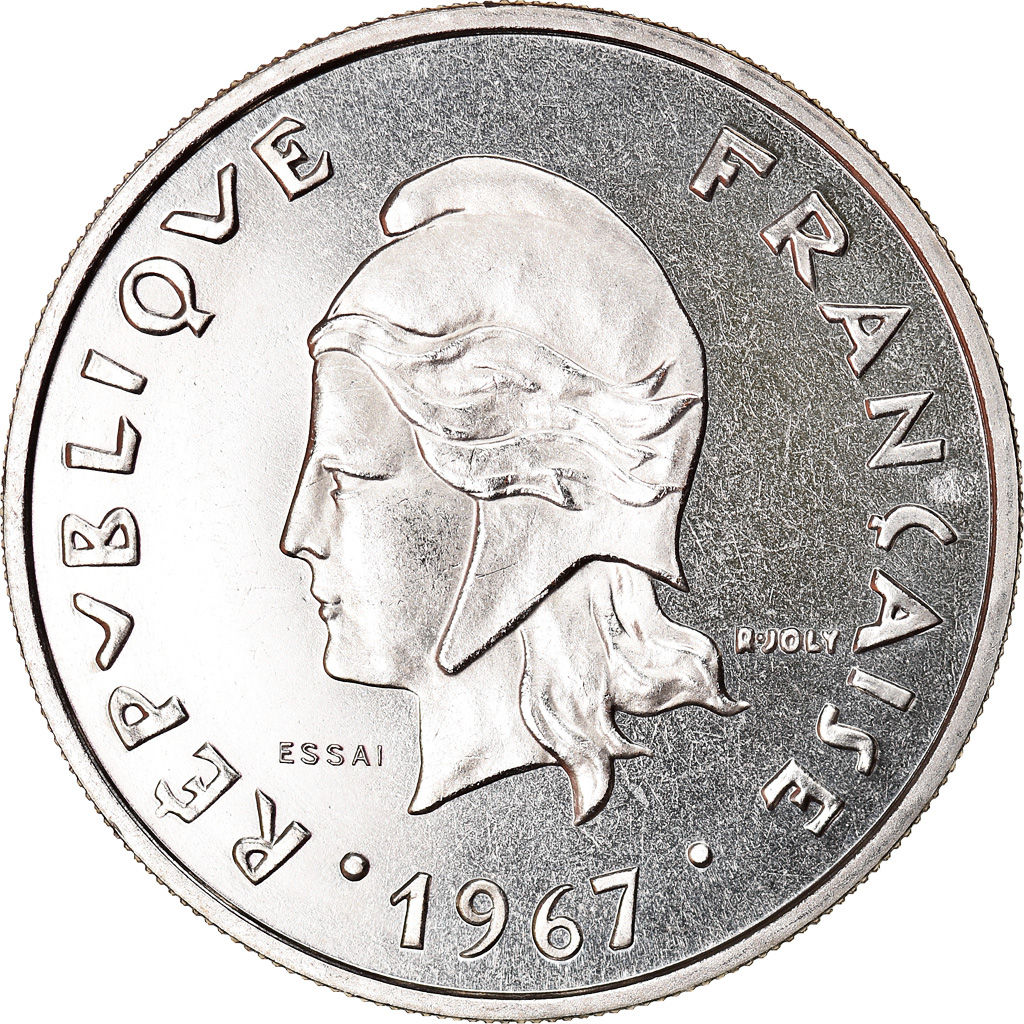 Coin, New Hebrides, 20 Francs, 1967, Paris, ESSAI, , Nickel, KM:E3