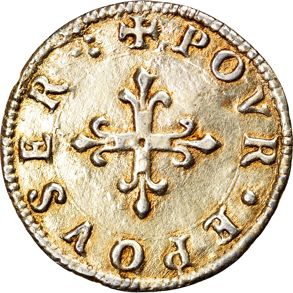 France, Denier bractéacte, Treizain, Denier à épouser, Love Token, 