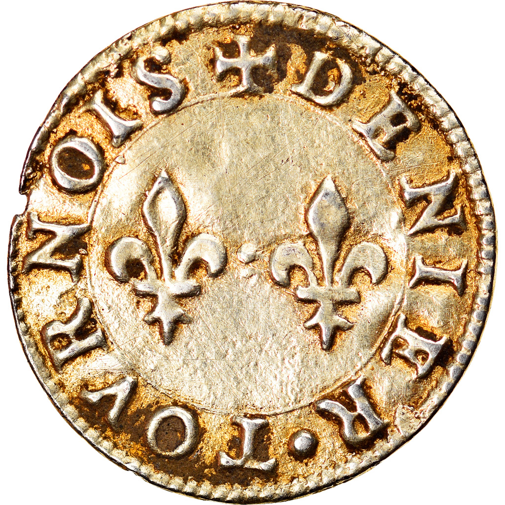 France, Denier bractéacte, Treizain, Denier à épouser, Love Token, 