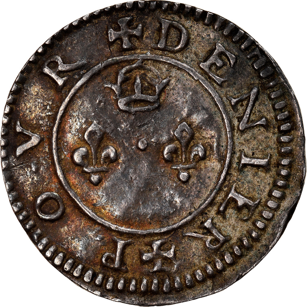 France, Love Token, Treizain, Denier bractéate à épouser, , Silver