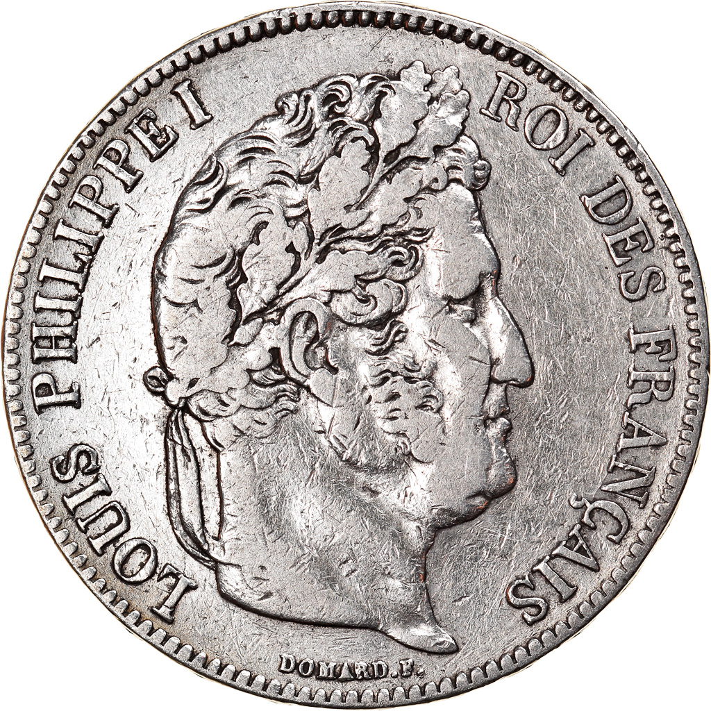 Coin, France, Louis-Philippe, 5 Francs, 1838, Bordeaux, , Silver
