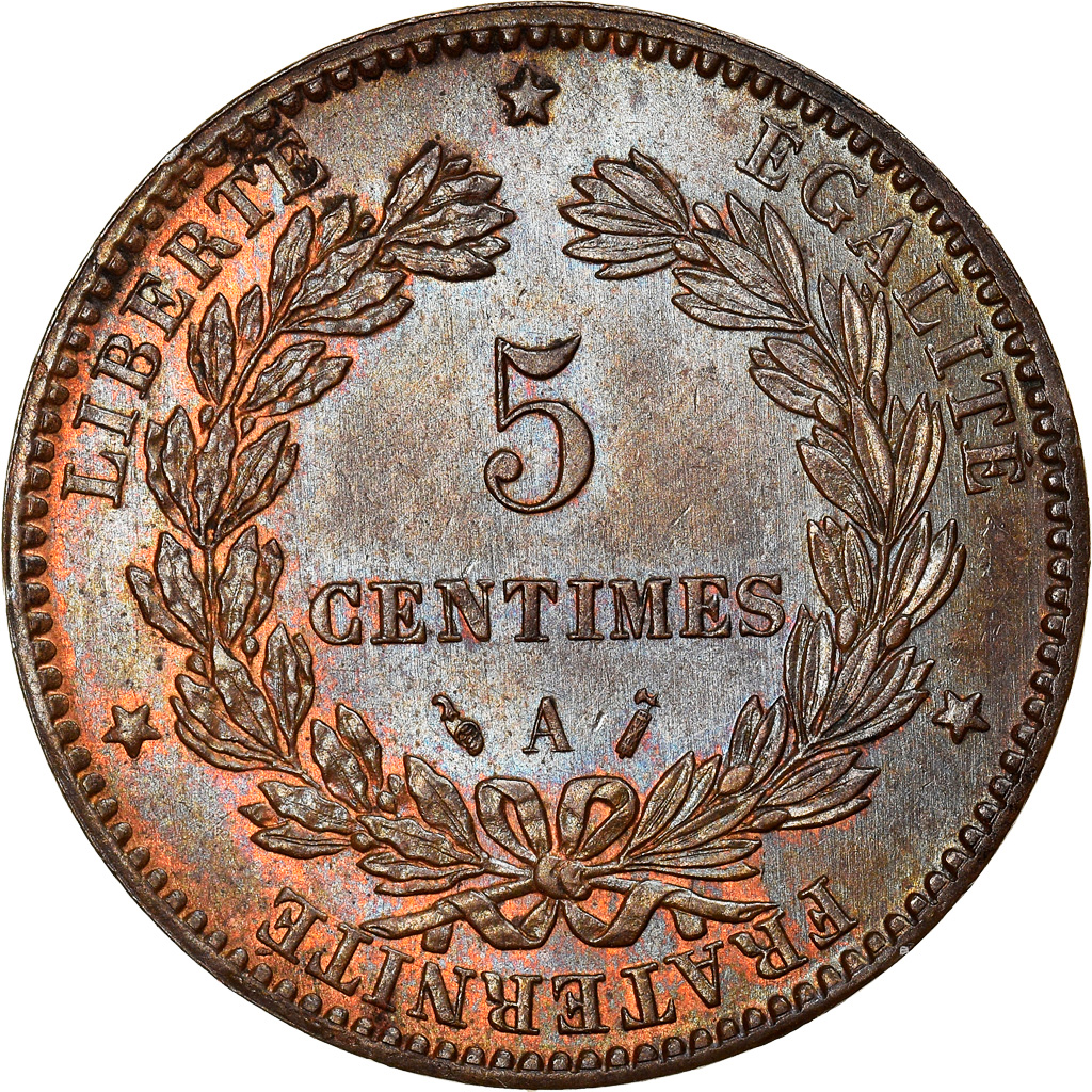 Coin, France, Cérès, 5 Centimes, 1888, Paris, , Bronze, KM:821.1