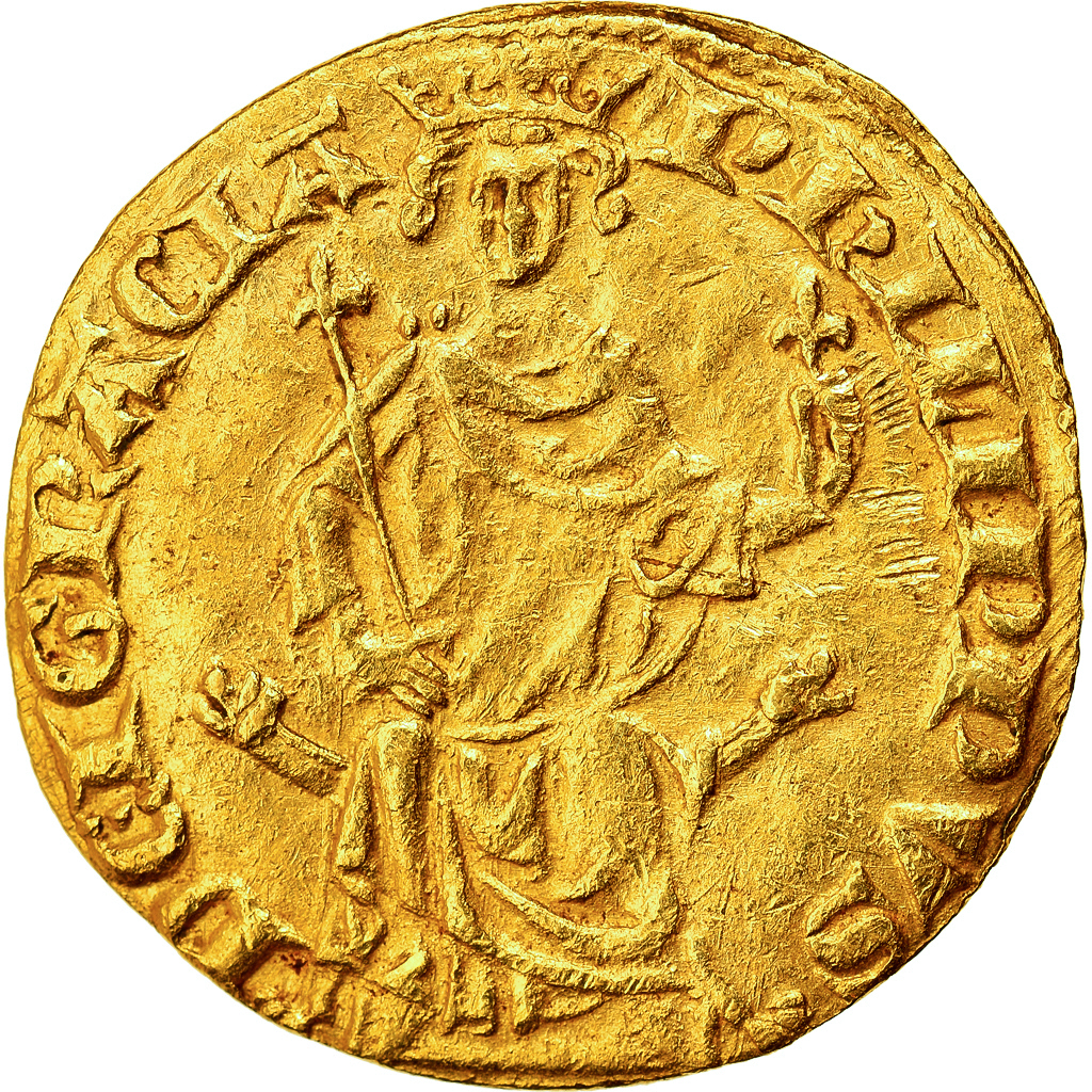 France, Philippe IV le Bel, Petit Royal d'or, 1290, Gold, 