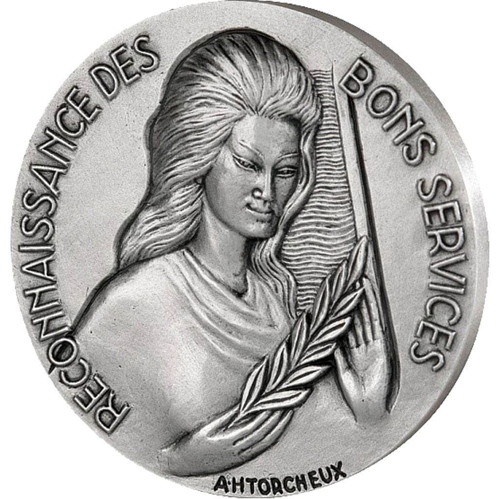 France, Medal, The Fifth Republic, Politics, Society, War, , Silvered
