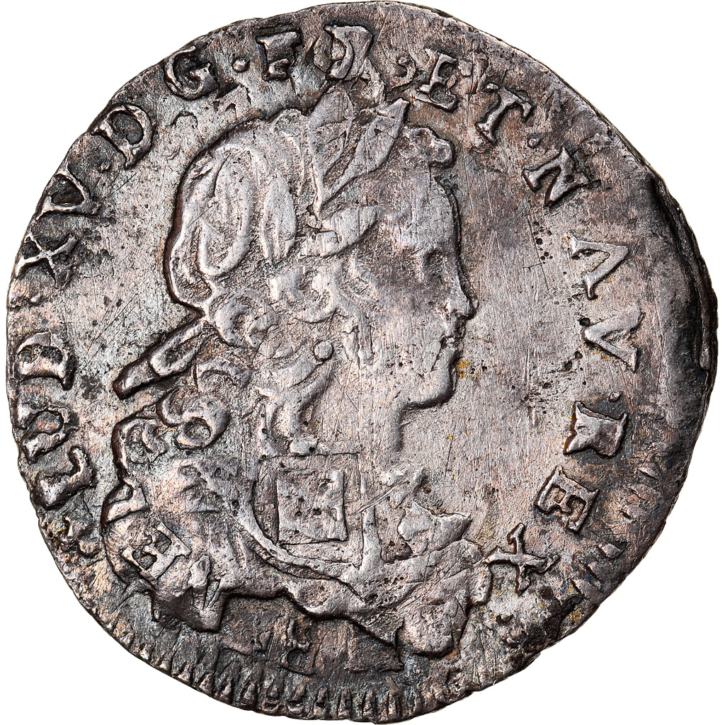 Coin, France, Louis XV, 1/12 Ecu de France, 1722, La Rochelle, 