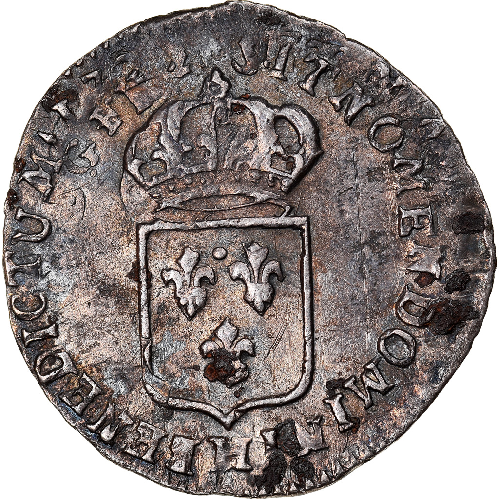 Coin, France, Louis XV, 1/12 Ecu de France, 1722, La Rochelle, 