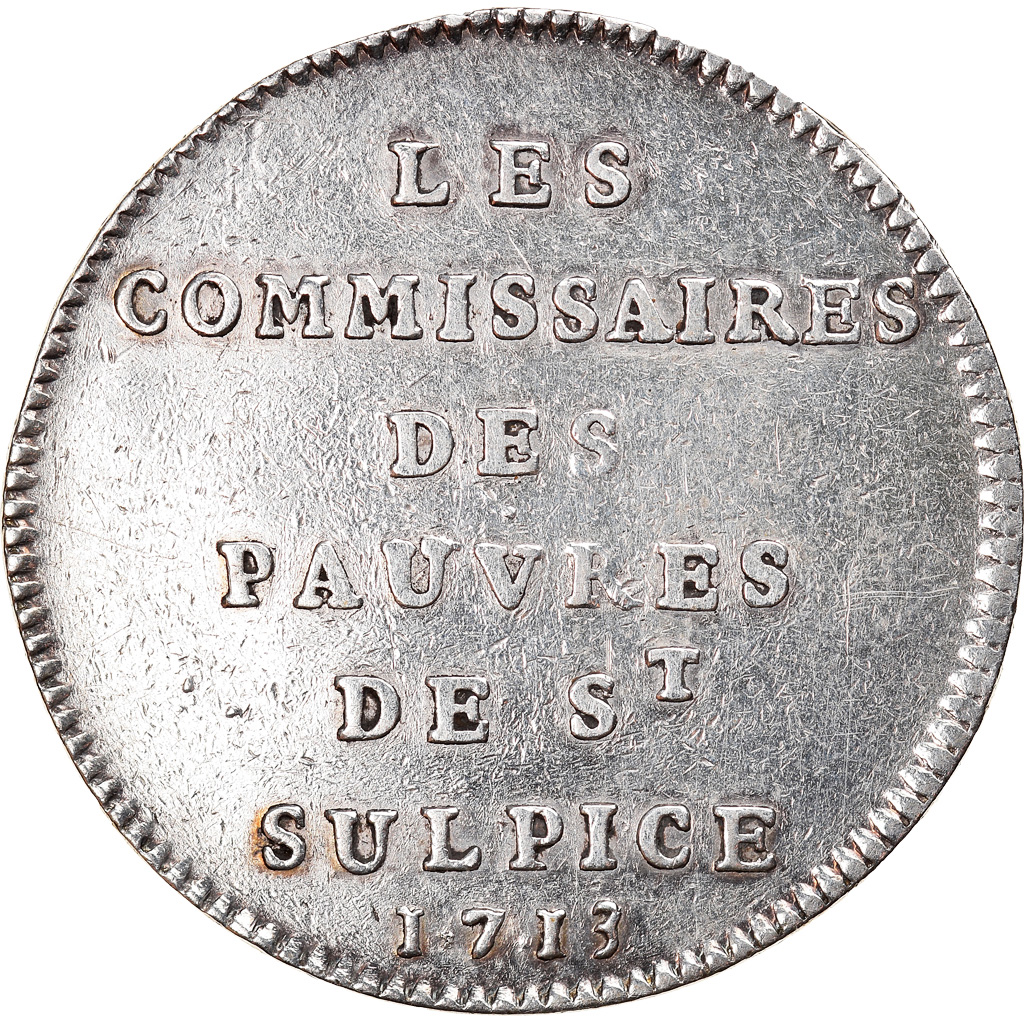 France, Token, Commissaires des Pauvres de Saint-Sulpice, 1713, 