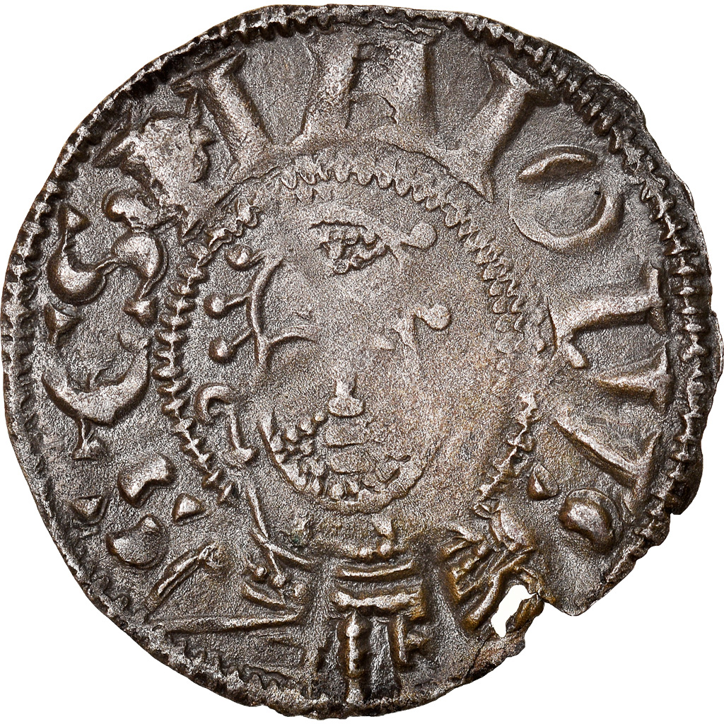 Coin, France, Bourbonnais, Denarius, Souvigny, , Silver, Boudeau:359