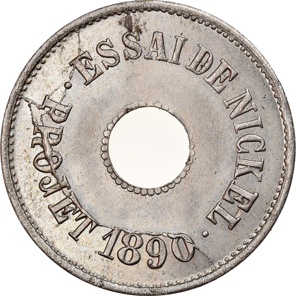 Coin, France, Essai de Nickel, 2 Centimes, 1890, Paris, , Nickel