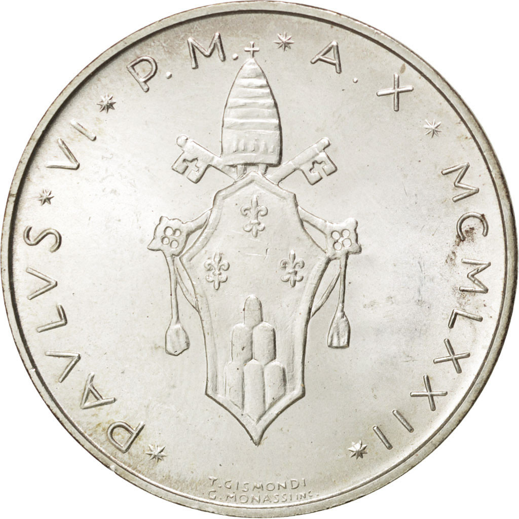 Coin, VATICAN CITY, Paul VI, 500 Lire, 1972, , Silver, KM:123