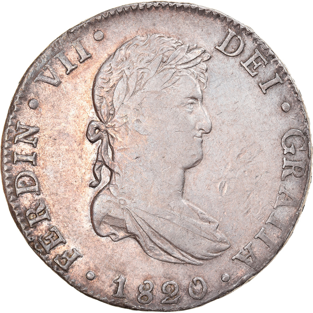 Coin, Mexico, Ferdinand VII, 8 Reales, 1820, Mexico City, , Silver