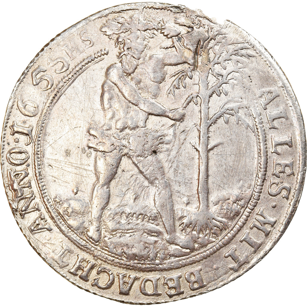Coin, German States, BRUNSWICK-WOLFENBUTTEL, Thaler, 1655, , Silver