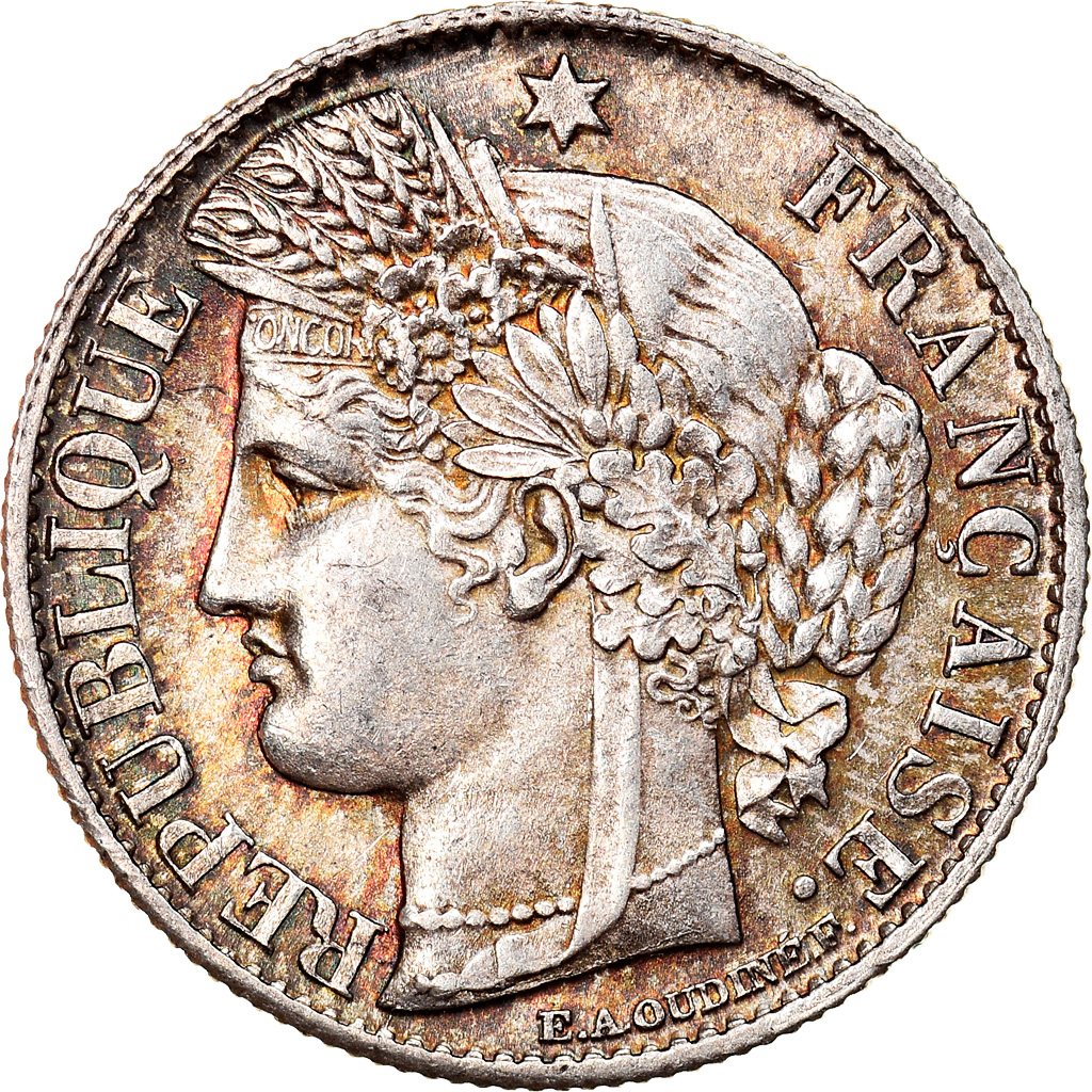 Coin, France, Cérès, 50 Centimes, 1887, Paris, , Silver, KM:834.1