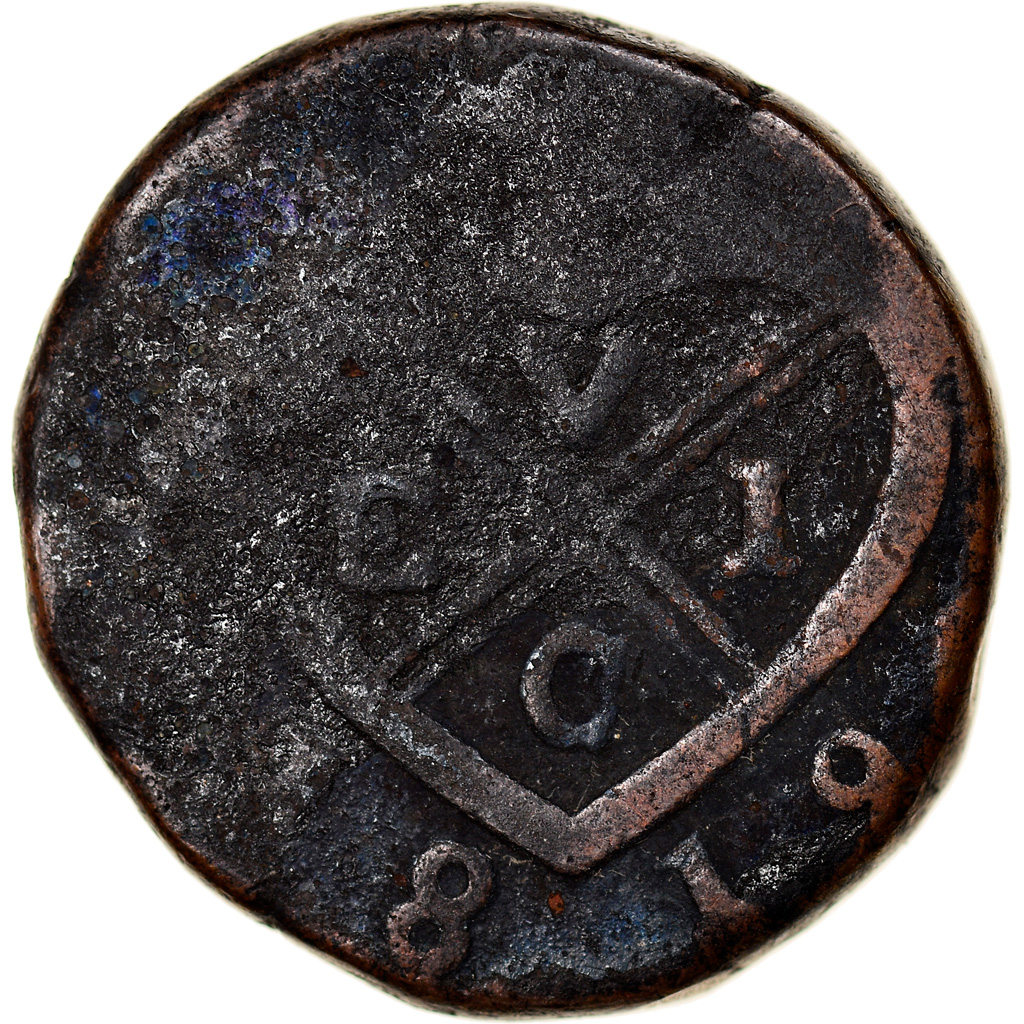 Coin, INDIA-BRITISH, BOMBAY PRESIDENCY, Pice, 1819, , Copper, KM:198
