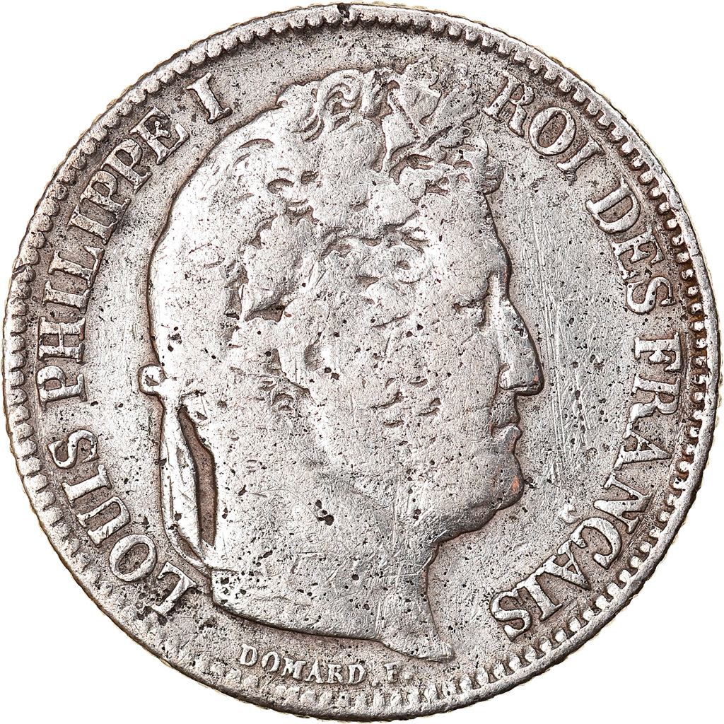 Coin, France, Louis-Philippe, Franc, 1832, Lyon, F(12-15), Silver, KM:748.4